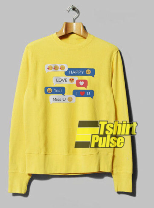 Love Emoji Set sweatshirt