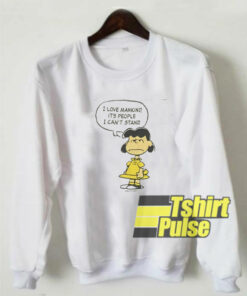 Lucy Peanuts Love Mankind sweatshirt