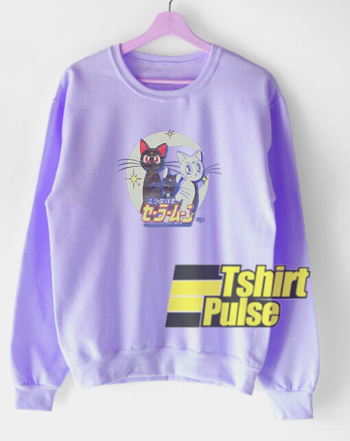 Luna Cat Sailor Moon sweatshirt