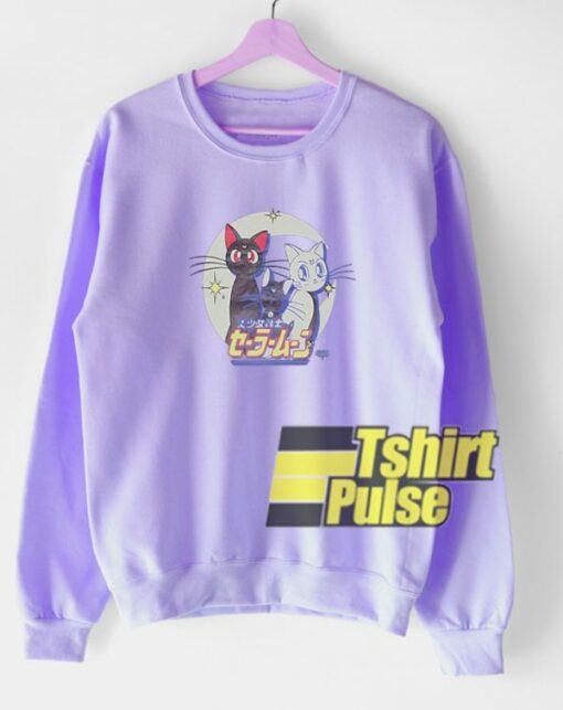 Luna Cat Sailor Moon sweatshirt