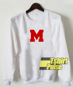 M Font sweatshirt