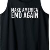 MAKE AMERICA EMO AGAIN Funny Goth US Gift Idea Tank Top
