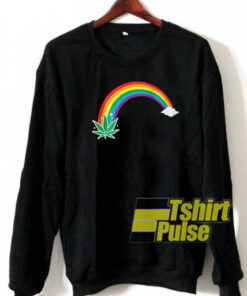 Marijuana Leaf End Of The Rainbow sweatshirt