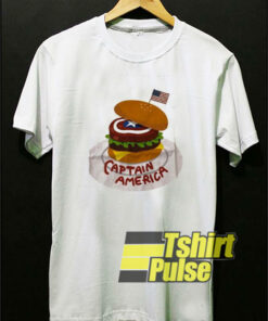 Marvel Captain America Burger t-shirt for men and women tshirt