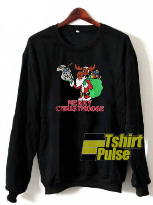 Merry Christmoose Bullwinkle sweatshirt