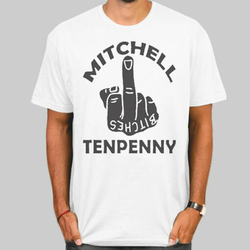 Mitchell Tenpenny Bitches Middle Finger Shirt Cheap