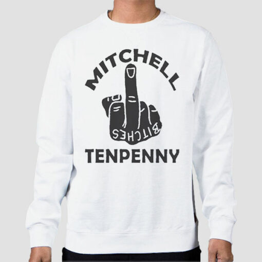 Mitchell Tenpenny Bitches Middle Finger Shirt Cheap