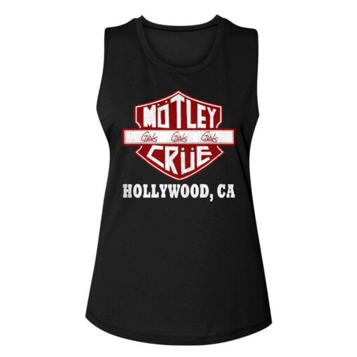 Motley Crue Hollywood California Girls Girls Girls Tank Top