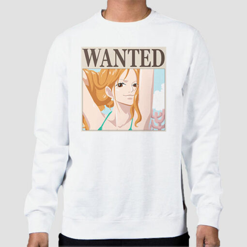 Nami Wanted Poster One Piece Sweatshirt Cheap