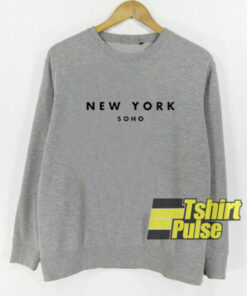 New York Soho Grey sweatshirt