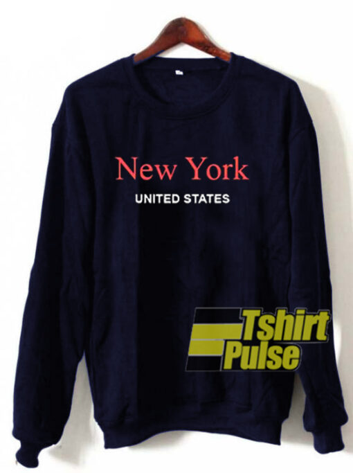 New York United States sweatshirt