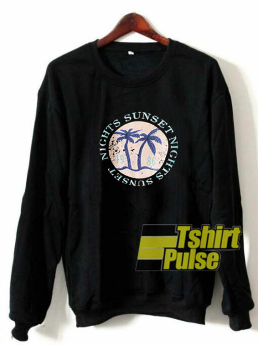 Nights Sunset 1980 sweatshirt