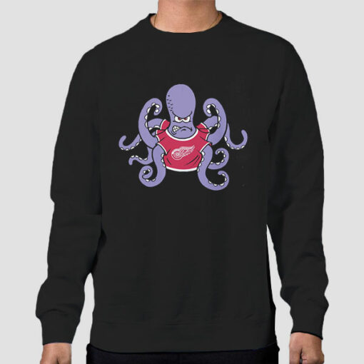 Octopus Vintage Red Wings Sweatshirt Cheap