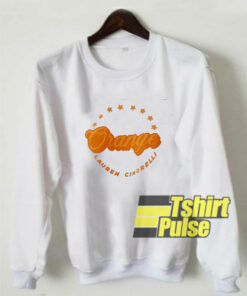 Orange Lauren Cimorelli sweatshirt