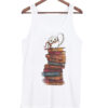 Owl and Books tank top