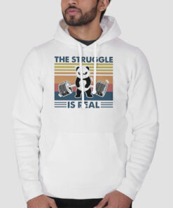 Panda The Struggle Is Real Sweatshirt Cheap