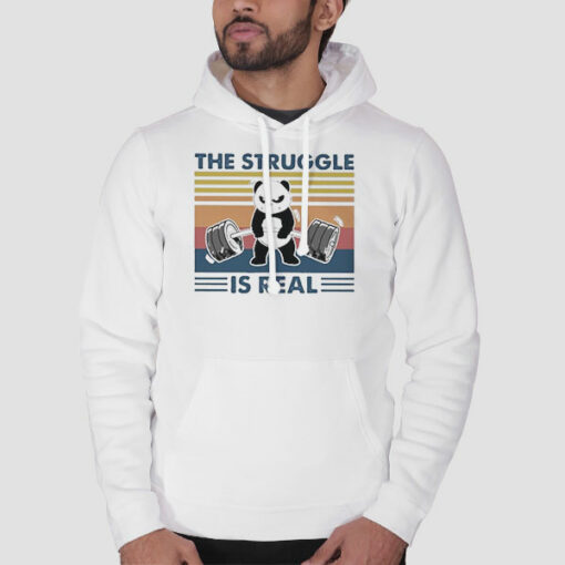 Panda The Struggle Is Real Sweatshirt Cheap