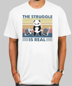 Panda The Struggle Is Real Sweatshirt Cheap 3