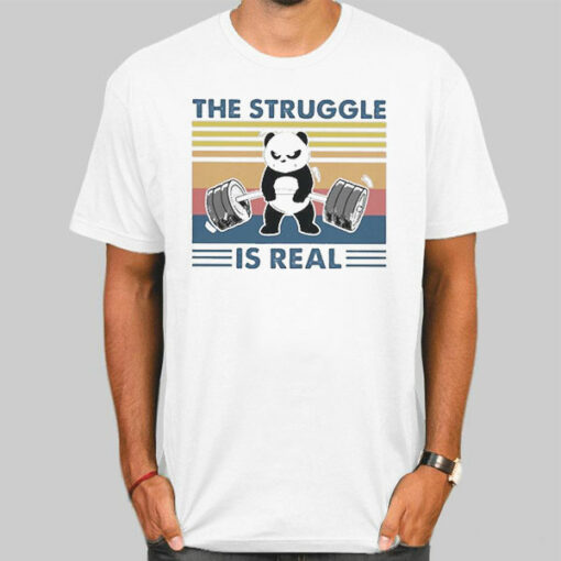 Panda The Struggle Is Real Sweatshirt Cheap