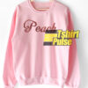 Peach Printed sweatshirt