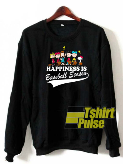 Peanut Happiness Is Baseball Season sweatshirt