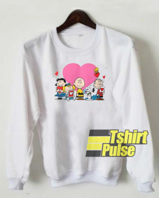 Peanuts valentine day sweatshirt