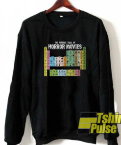 Periodic Table of Horror Movies sweatshirt