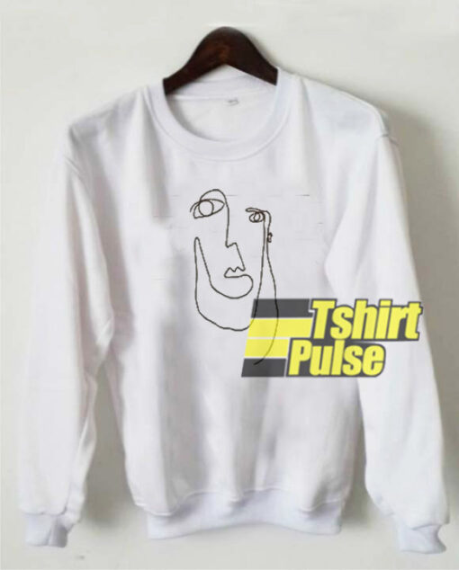 Picasso face sweatshirt