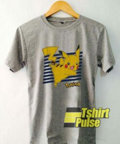 Pikachu Stripe t-shirt for men and women tshirt 2 Pikachu Stripe t shirt for men and women tshirt 3