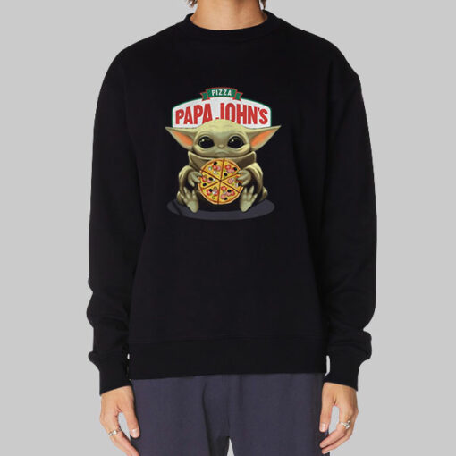 Pizza Baby Yoda Papa John’s Sweatshirt Cheap