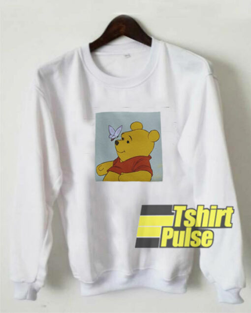 Pooh Jr And Butterfly sweatshirt