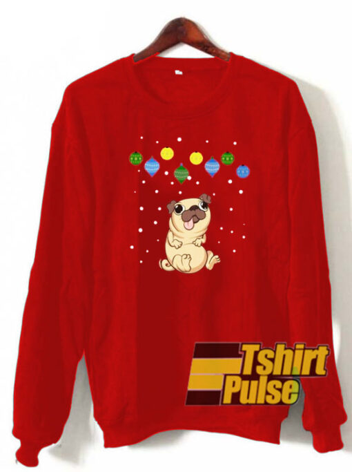 Pug Christmas Party sweatshirt