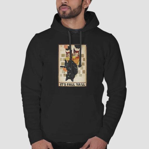 Pumpkins the Halloween Cats Its Fall Yall Sweatshirt Cheap