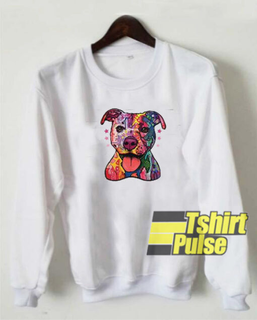 Rainbow Pitbull sweatshirt