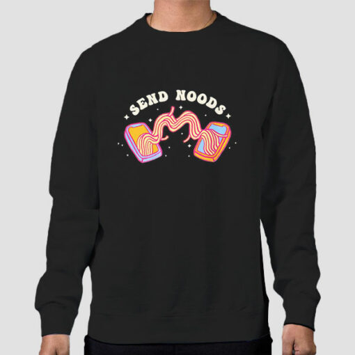 Ramen Graphic Send Noods Sweater Cheap