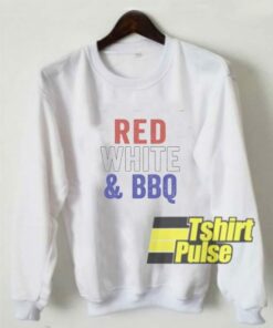 Red White And BBQ sweatshirt 1 Red White And BBQ sweatshirt 2