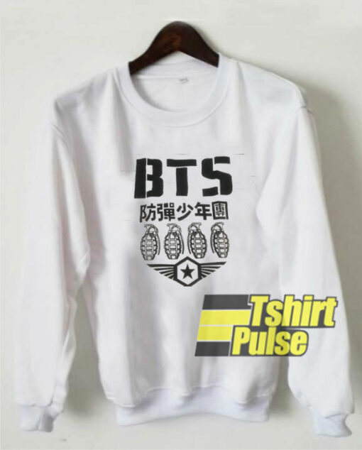 Remera Bts Logo Mujer Kpop sweatshirt