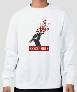 Resist Hate Flowers Resist Sweatshirt Cheap 4