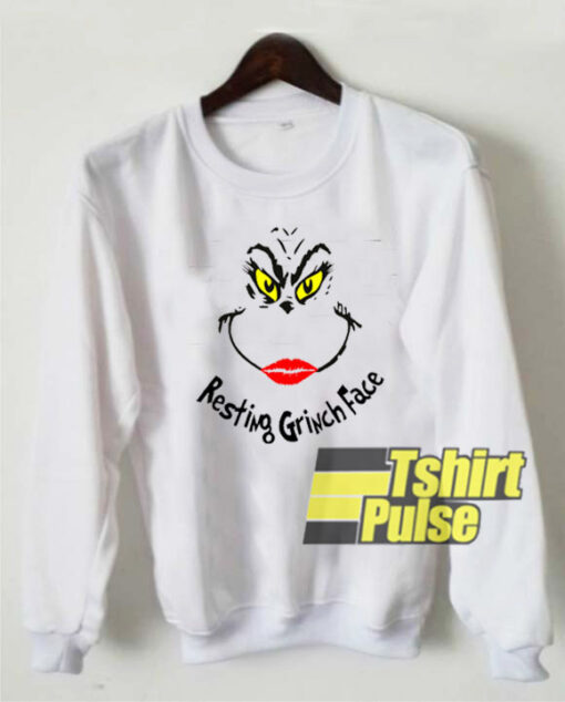 Resting Grinch Face sweatshirt