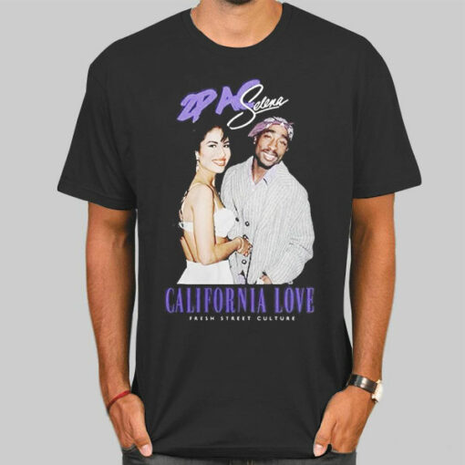 Retro Vintage Selena Quintanilla and Tupac Shirt Cheap