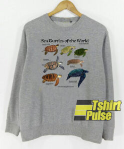 Sea turtles of the world sweatshirt