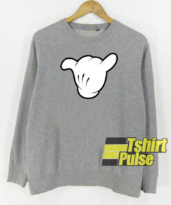 Shaka sign hand sweatshirt
