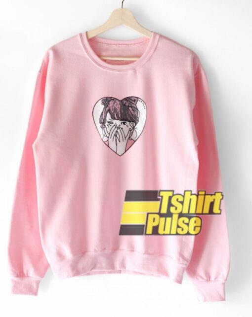 Shy Girl Anime sweatshirt