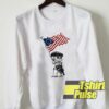 Skeleton Betsy Ross Flag sweatshirt