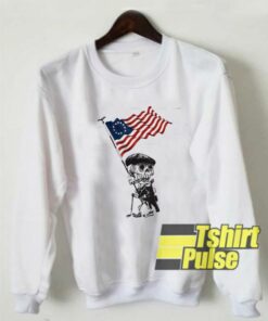 Skeleton Betsy Ross Flag sweatshirt 1