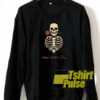 Skeleton Heart with rose sweatshirt