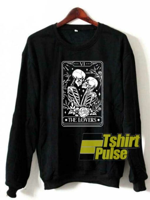 Skeleton Skull Lovers Tarot sweatshirt