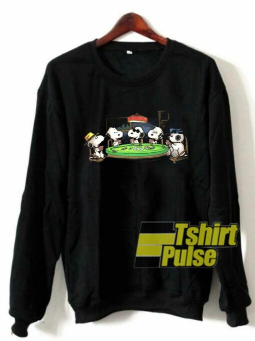 Snoopys Poker Game sweatshirt