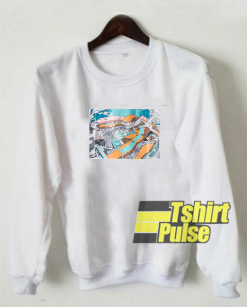 Space Cartoon Printed sweatshirt