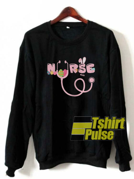 Stethoscope Nurse Tail Easter Bunny sweatshirt